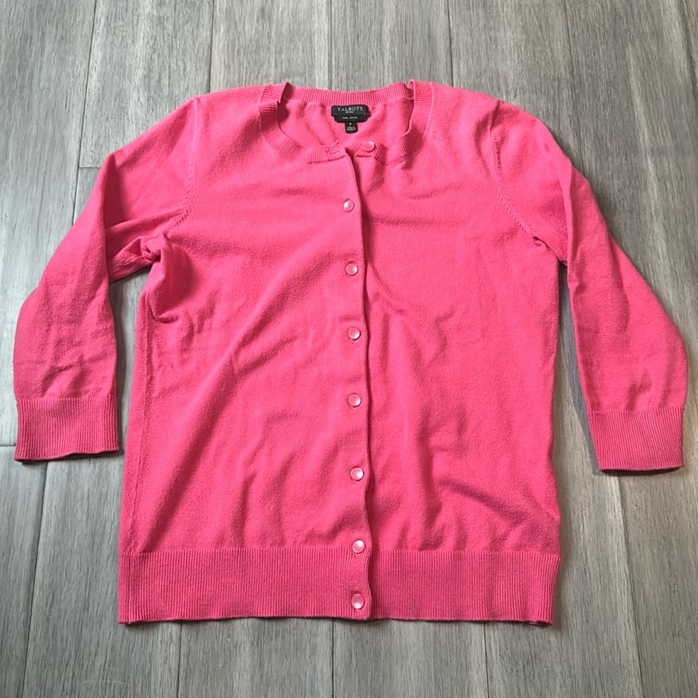 Talbots Petite Prima Cotton Cardigan